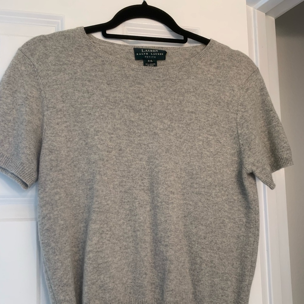 Cashmere Short sleeve sweater